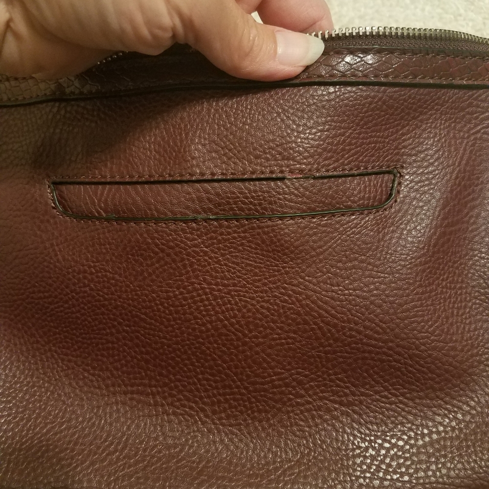 Dana Buchman Crossbody Burgundy Purse/Hand Bag - Picture 9 of 10